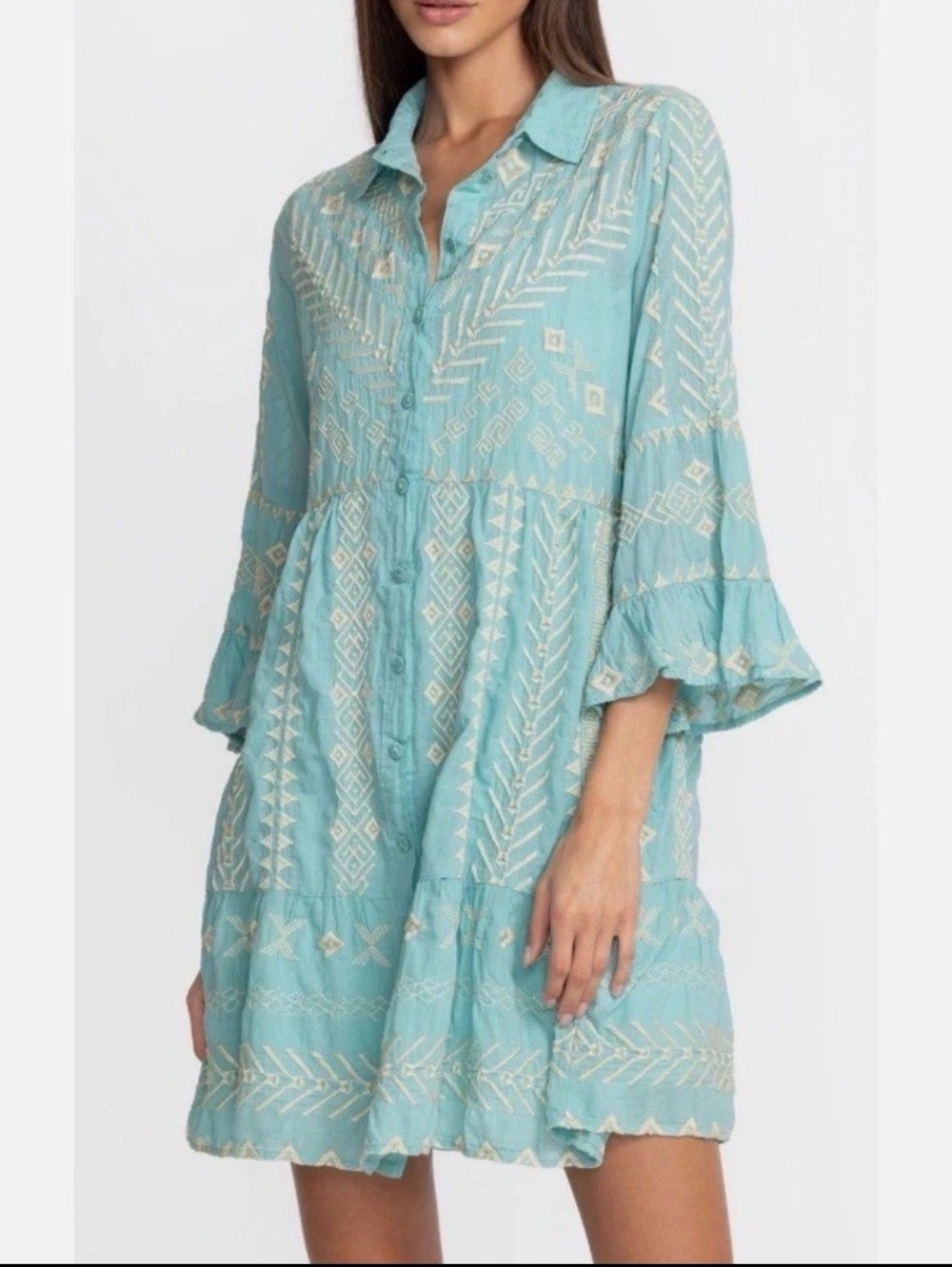 Johnny Was CHARIS EASY TIERED DRESS size XS